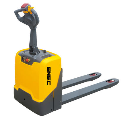 गुणवत्ता  125mm Lift Height Electric Pallet Truck with 1.8 Ton Capacity and 1.5m Backrest Height फैक्टरी