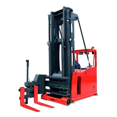 गुणवत्ता  2900 Kg 4-Directional Electric Battery Operated Reach Truck 3 Ton Multidirectional Forklift 8m Height फैक्टरी