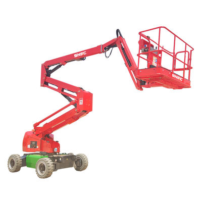 गुणवत्ता  6m-22m Hydraulic Trailer Telescopic Articulated Cherry Picker SNSC Spider Towable Boom Lift फैक्टरी