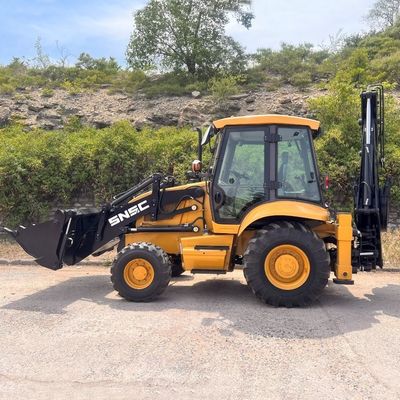 Snsc Whosale 388 Loader 4X4 Backhoe Loader مع المادة Q235A للشحن الأمامي