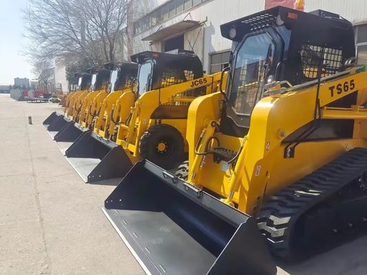 AC Opcional 60HP 75HP 100HP Mini Cargador de Skidsteer con descarga frontal aprobada por la EPA