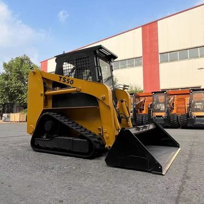 AC Opcional 60HP 75HP 100HP Mini Cargador de Skidsteer con descarga frontal aprobada por la EPA