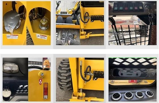Mini cargador de trayectoria con dirección deslizante con carga nominal de 1t Euro 5 CE EPA 500kg 800kg 1050kg