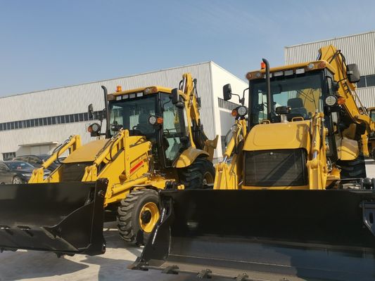 Teleskopik yükleme makineleri 388 Ön uç yükleyici Backhoe yükleyici kaynak robotu ve işçiler