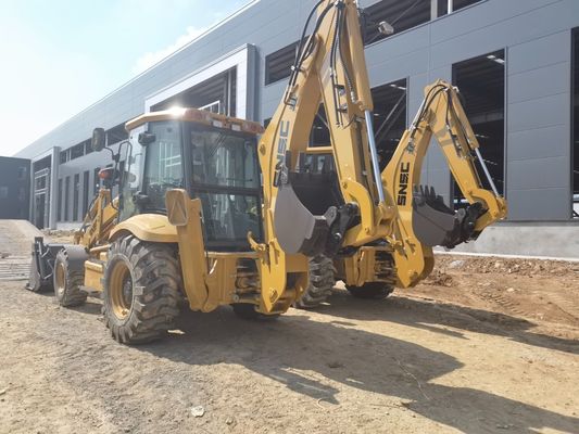 اليابان نظام شيمازو الهيدروليكي 388 Snsc 4X4 شاحن العجلات الخلفية مع شاحن الجانب الأمامي