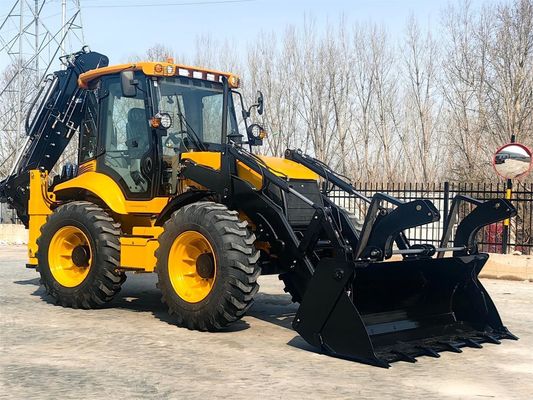388 Snsc 4X4 Backhoe Wheel Loader ile Front End Loader ve 7 * 24 Saat Satış sonrası Hizmet