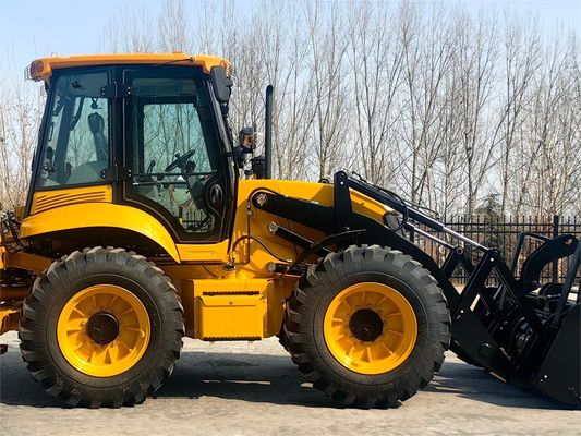 388 Snsc 4X4 Backhoe Wheel Loader ile Front End Loader ve 7 * 24 Saat Satış sonrası Hizmet