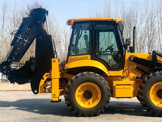388 Snsc 4X4 Backhoe Wheel Loader ile Front End Loader ve 7 * 24 Saat Satış sonrası Hizmet