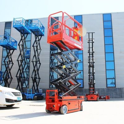 AC Motor ve OEM Servisi Elektrikli Makaslı Asansör 500lb 705lb 1200lb Havadan Çalışma Platformları