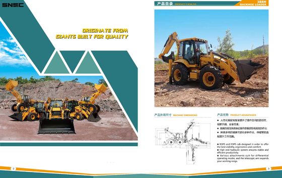 Carga y descarga rotativa de 2,5 toneladas de retroexcavadora de carga rápida con maquinas retroexcavadoras