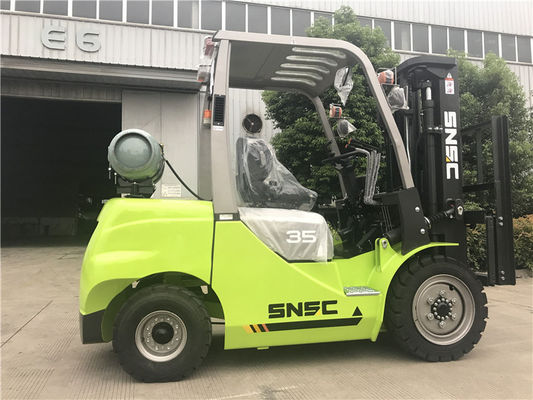 2825*1230*2170 mm Gaz Forklift LPG Forklift 3.5t Gaz Silindirli