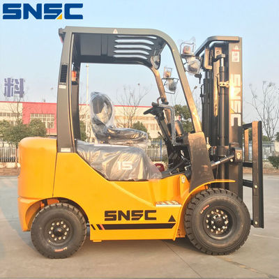Ağır Forklift 1,5 Ton benzinli LPG çift yakıtlı kamyon üçgen geniş arka görüş aynası ile