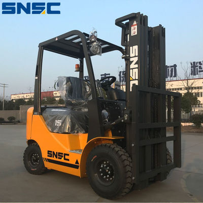Ağır Forklift 1,5 Ton benzinli LPG çift yakıtlı kamyon üçgen geniş arka görüş aynası ile