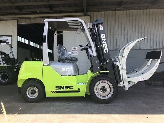 2825X1230X2170mm Dizel Motorlu Ağır Yükler İçin Kağıt Rulo Klemesi Forklift