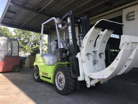 2825X1230X2170mm Dizel Motorlu Ağır Yükler İçin Kağıt Rulo Klemesi Forklift