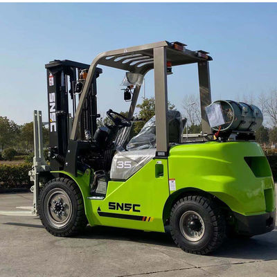 1070*125*50mm çatal boyutu ve 2090mm üst koruma yüksekliği olan depo çatal taşıyıcı makinesi