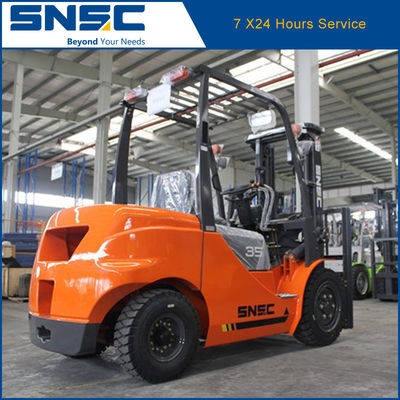 Yüksek Yük Merkezi Dizel Japonya Mitsubishi Motor Forklift 3.5t Özel İstekle