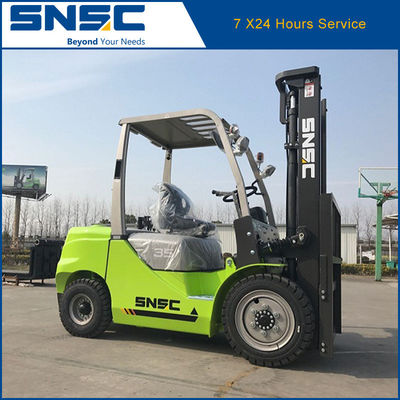 Isuzu Dizel Motoru Forklift 3,5 Ton Sıkı ve Güvenli Depo İşlemleri için