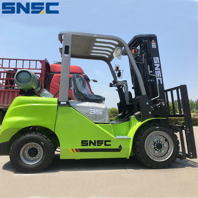 3500 kg Propan Gaz Forklift ile Propan Benzin Güç ve Verimliliğin Mükemmel Kombine