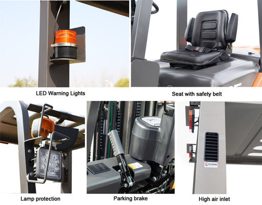 3500 kg Propan Gaz Forklift ile Propan Benzin Güç ve Verimliliğin Mükemmel Kombine