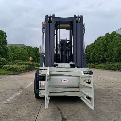 Montacargas 4 tonluk dizel çatal taşıyıcı ile Bale Klembi Bağlantısı ve kaldırma yüksekliği 3-7m