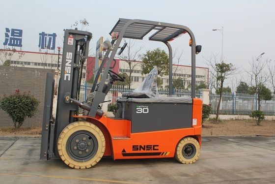 3Kırmızı/sarı/yeşil renk seçeneği ve hayalet sertifikası olan.0t pil gücü ile elektrikli çatal kaldırıcı