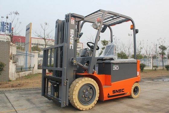 3Kırmızı/sarı/yeşil renk seçeneği ve hayalet sertifikası olan.0t pil gücü ile elektrikli çatal kaldırıcı