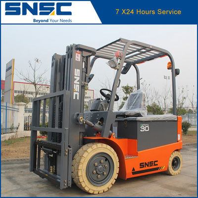 شاحنات الرفع Snsc 3 طن شاحنة شوكة كهربائية مع ارتفاع الرفع 3000-7000mm ومحرك AC