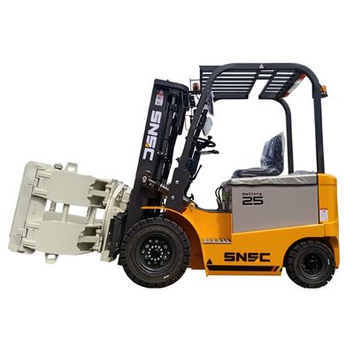 2.5 toneladas de capacidad Chery elevador de tenedor eléctrico de 2 etapas / 3 etapas con motor de CA y ubicación de cabina ajustable