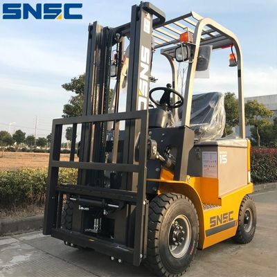 1Mini carretilla elevadora eléctrica de 5 toneladas con cabina ajustable y centro de carga de 500 mm