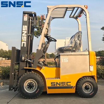 1Mini carretilla elevadora eléctrica de 5 toneladas con cabina ajustable y centro de carga de 500 mm