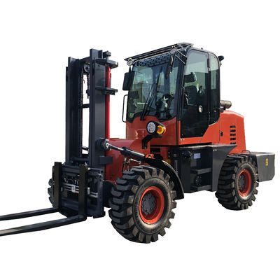Chargeur de chariots élévateurs hors route 4X4 3 tonnes 4 tonnes 5 tonnes pour les magasins alimentaires avec une capacité de seau de 1 CBM
