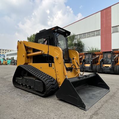 Hidrolik Silindir 50HP 65HP 100HP 125HP Çalışan Tekerlek Kaydırma Yönlendirme Yükleyici