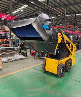 500 किलोग्राम का मिनी मिनीकार्डोर जेसी 25 स्किड स्टीयर लोडर संकीर्ण स्थानों में आसान पैंतरेबाज़ी के लिए