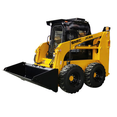 Çok fonksiyonel Hidrolik Track Wheel Skid Steer Loader 0.4cbm Kova Kapasitesi ile