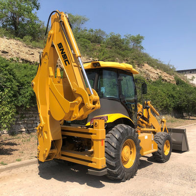 2Quancheng Hidrolik Pompası ve Chuanye Hidrolik Silindirli.5 tonluk 4 tekerlekli Backhoe Yükleyici