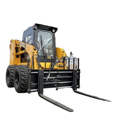 Hidrolik Kontrol Sistemi Minicargador Skid Steer Dizel Yükleyici 1050kg Hareketli Tip için