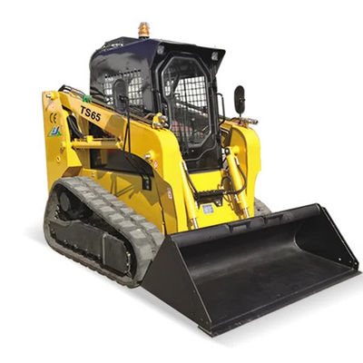 EPA onaylı 75hp'lik kaydırma yönlendirme bant yükleyicisi ve 3800 kg makine ağırlığı pnevmatik lastikler