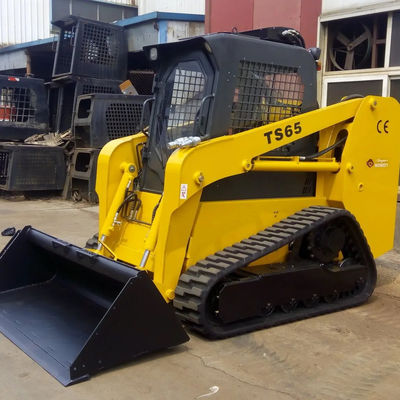 EPA onaylı 75hp'lik kaydırma yönlendirme bant yükleyicisi ve 3800 kg makine ağırlığı pnevmatik lastikler
