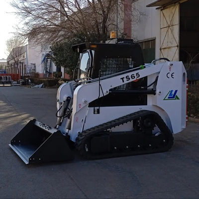EPA onaylı 75hp'lik kaydırma yönlendirme bant yükleyicisi ve 3800 kg makine ağırlığı pnevmatik lastikler