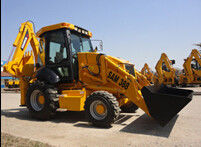 37KW 388H TW890 4 ล้อ 580 ฟาร์ม โมเตอร์หลักกล่องเกียร์ PLC โลก 4WD Excavator Loader มินิแทรกเตอร์ Backhoe