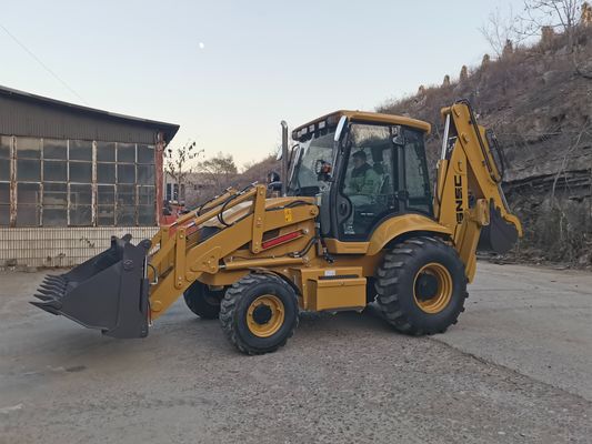 388H Dört tekerlekli direksiyon backhoe yükleyicisi Xinchai motor vites kutusu uzun ömürlü