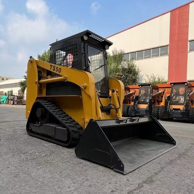1000 kg kapasiteli kaydırma direksiyon yükleyici TS65 55KW 75HP EPA motoru ile kompakt pist yükleyici