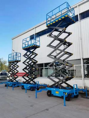2860 kg 4m 5m 6m 8m 10m 12m 14m 16m Elektrikli Kendini Süren Hidrolik Makas Havadan Çalışma Asansör Platformu