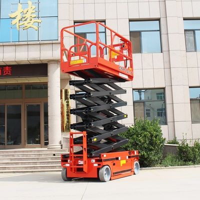 Kompakt Havadan Makas Çalışma Platformu 4m 5m 6m 8m 10m 12m 14m 16metre Küçük alanlar için