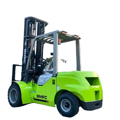 YUNNEI Motor de 3,5 toneladas de cambio lateral carretilla elevadora de terreno accidentado para tareas pesadas 0.1 cbm cubo