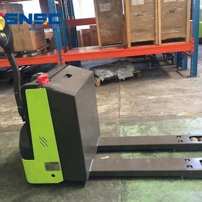 1.8 Ton 2 Ton Elektrikli Walkie Rider Pallet Truck Trolley, Seçmeli Sırt Yastığı Direksiyonu EPS