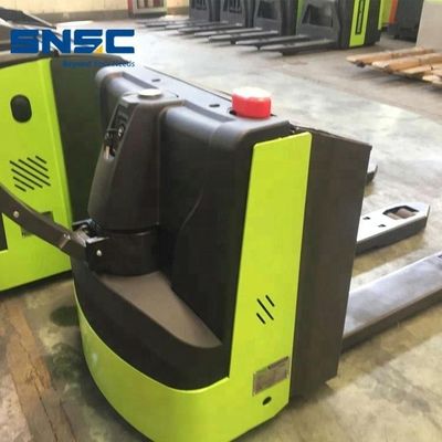 1.8 Ton 2 Ton Elektrikli Walkie Rider Pallet Truck Trolley, Seçmeli Sırt Yastığı Direksiyonu EPS