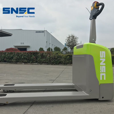 1.8 Ton 2 Ton Elektrikli Walkie Rider Pallet Truck Trolley, Seçmeli Sırt Yastığı Direksiyonu EPS