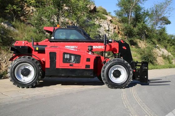 4X4 7m أربع عجلات قيادة 3 طن 4 طن ارتفاع رفع Telehandler Telescopic Boom Forklift